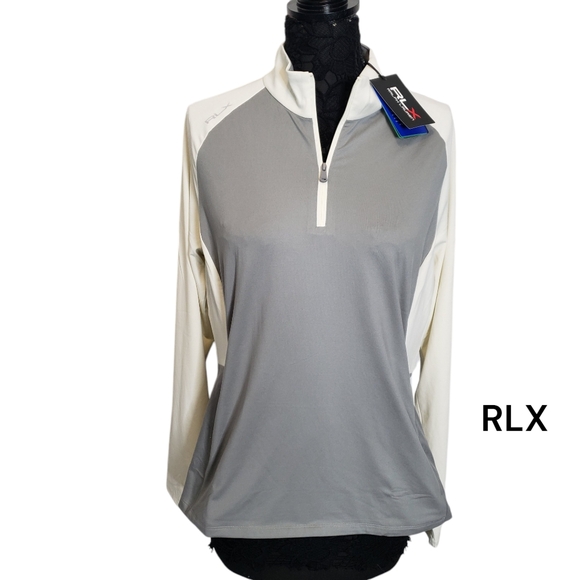 RLX Ralph Lauren Color-Blocked Jersey Zip Pullover Tailored Fit XL - Picture 2 of 16